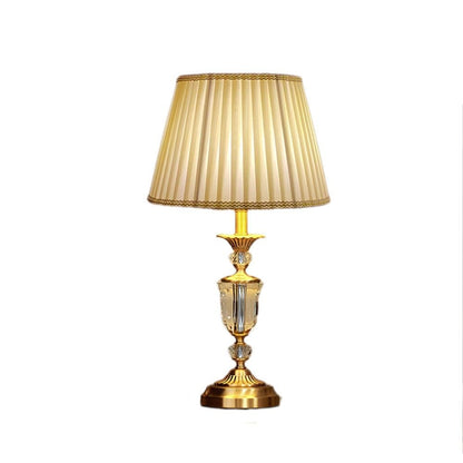 All‑brass articulated desk lamp in copper finish, vintage-industrial style with adjustable arm and dome shade elegant for home or bedroom use-3